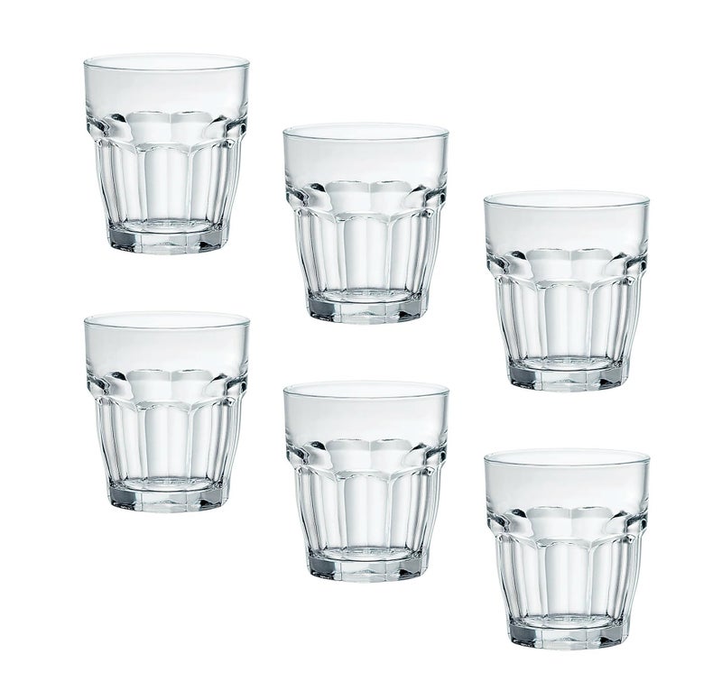 Bormioli Rocco Rock Bar Stackable Rocks Glasses, Set of 6, 9 1/4oz. - Image 1